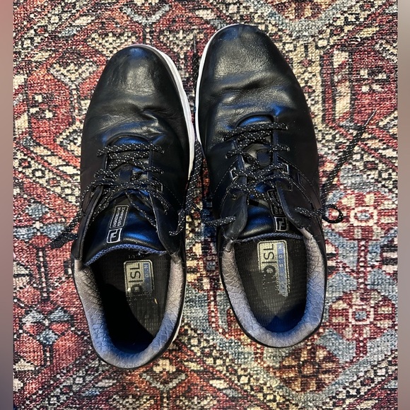 Men’s Black Leather FootJoy Pro/SL Golf Shoes, 11M - Picture 3 of 11